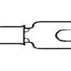 Uninsulated forked cable lug, 1-2.5 mm², AWG 17 to 13, 2.6 mm, 130529