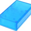 ABS device enclosure, (L x W x H) 112 x 66 x 28 mm, blue/transparent, IP54, 1593QTBU