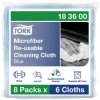 Tork 183600 Cleaning Tissue 1-Ply Washable Low-Lint Microfibre Cloth
