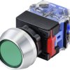 TRU COMPONENTS TC-9428100 Przełącznik wciskany LAS0-L-11Z/G, 22 mm, 250 V, 5 A, 1 szt.