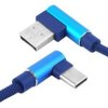 KABEL USB C KATOWY 1M NIEBIESKI