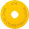 Tabliczka opisowa żółta okrągła fi90 EMERGENCY STOP M22-XAK11 121085