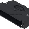 D-Sub connector housing, size: 4 (DC), straight 180°, cable Ø 3.5 to 11 mm, plastic, black, 09670370442