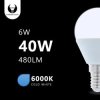 Żarówka LED E14 G45 6W 6000K 480lm Forever Light RTV003454