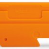 End plate, 2 mm, orange for terminal block, 282-334