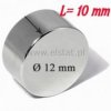 Magnes neodymowy okrągły 12x10mm
