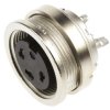 Złącze wielostykowe przemysłowe 3-pinowe M16, panelowe Gniazdo binder