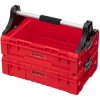 Skrzynka narzędziowa modułowa otwarta podwójna z uchwytem, pojemnośc 18L 465x310x367 QBRICK SYSTEM PRO Modular Tray RED