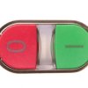 Przycisk podwójny 22mm metal zielony /I/ czerwony /O/ przyciski płaski/wysoki z samopowrotem SIRIUS ACT 3SU1050-3BB42-0AK0