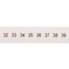 Oznacznik do złącz szynowych, opisówka ZB 5 numerowana od 31-40 kolor biały /10szt./