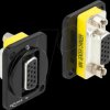 86792 D-type module, VGA 15 pin, female / female