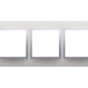 SIMON 54 Ramka 3 potrójna Nature-Metal INOX KLASYCZNY IP20/IP44* (*IP44-należy zastosować zestaw uszczelek DUN3) DRN3/77 KONTAKT