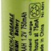 GP GPIND75AAHB Akumulator specjalny 2/3 AA Płaska-Góra NiMH 1.2 V 750 mAh 1 szt.
