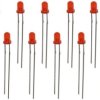 Dioda LED 3mm czerwona 10szt