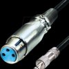A 130L Microphone cable, jack plug/XLR coupler, 0.2 m