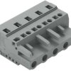 Socket header, 5 pole, pitch 7.5 mm, angled, gray, 231-205/026-000