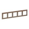 VALENA LIFE Ramka 5 pięciokrotna dąb 754185 LEGRAND