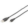 Digitus DB-300127-018-S USB cable USB 2.0 USB-A to Micro-B 1.80m Black Round