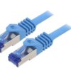 Patch cord S/FTP 6a linka Cu LSZH niebieski 3m 26AWG C6A066S