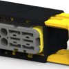 Socket, 6 pole, straight, 2 rows, gray, 2-2299782-2
