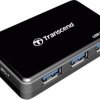 USB-Hub Transcend TS-HUB3K, 4 x USB-A, czarny