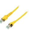 09488547745010 Patch cord S/FTP 6a linka Cu PUR żółty 1m 27AWG Żyły: 8