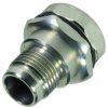 Flange socket, plug, front mounting, PushPull for circular connector M12, 21033011003