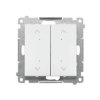 SIMON 55 Wyłącznik zwierny przycisk żaluzjowy podwójny elektroniczny biały mat TEZ2.01/111 KONTAKT SIMON