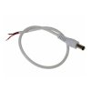 Wtyk DC 2.1/5.5 z kablem 30cm biały kabel