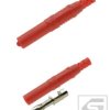 Wtyk bananowy 4mm;25.503.1;lutowany czerwony;bezpieczny;32A;1000V;Amass