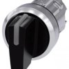 Przełącznik podświetlany, 22 mm, okrągły, metal błyszczący, czarny 3SU1052-2BP10-0AA0