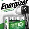 E300626700 Energizer PowerPlus 4x AA rechargeable batteries, 2000 mAh