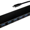 Koncentrator VALUE USB 3.2 Gen 1, 7-krotny, kabel połączeniowy typu C