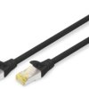 Patch cable, RJ45 plug, straight to RJ45 plug, straight, Cat 6A, S/FTP, LSZH, 10 m, black, DK-1644-A-100/BL