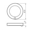 Oprawa downlight LED z czujnikiem ERGA PIR 17W CCT-W max 1800lm 3000-6500K ciepła/neutralna/zimna IP20 5 lat Gwar. biały 24606