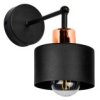 Lampa Loft Abi-G K4 1Xe27 Kinkiet Czarno Złota