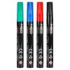 Marker budowlany gruby, 4 kolory, permanentny, wodoodporny, lakierowy, aluminiowy, 4 szt.
