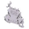 2002-2231 WAGO Grey 4-Way DIN Rail Mount Double Deck Terminal Block 4mm² 24A