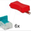 86425 Network RJ45 Secure Clip Connector Set 6 pieces