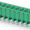 PCB terminal, 10 pole, pitch 3.81 mm, AWG 30-14, 11 A, pin, green, 1-284517-0