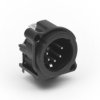 Złącze XLR 5 -pinowe Montaż w obudowie XLR Męski Czarny