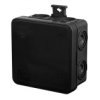 Puszka Hermetyczna N/T E7 75X75x39mm Pusta Ip55 Bezhalogenowa Czarna 0296-02
