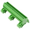 18-Way 5.08mm DIN Rail PCB Terminal Block with Pin Strip 15A 300V