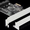 90387 PCIe card to 2x USB 3.0 pin connector