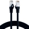 Patch cable, RJ45 plug, straight to RJ45 plug, straight, Cat 6, U/UTP, LSZH, 0.5 m, black, K8104SW.0,5