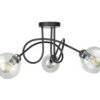 Lampa Sufitowa Nowoczesna 3Xe27 Evie Black/Silver