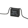 Kondensator; silnikowy (rozruchowy); TS11-7 450VAC 5uF; 5uF; 450V AC; 22x32x38mm; z przewodami; Suntan; RoHS