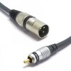 KABEL XLR MĘSKI - WTYK RCA CINCH 1.5m VITALCO MKP11