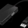 LOGILINK CV0109 DisplayPort Adapter, DP ato DVI / HDMI / VGA