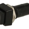 Przełącznik; przyciskowy; PBS12AB; ON-OFF; czarny; bez podświetlenia; do lutowania; 2 pozycje; 1A; 250V AC; 12mm; 31mm